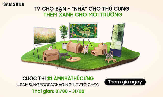 Samsung lan tỏa sống xanh với cuộc thi ‘Làm nhà thú cưng’ từ bao bì sinh thái