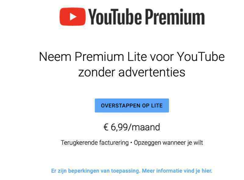 YouTube bán gói xem video không quảng cáo giá rẻ