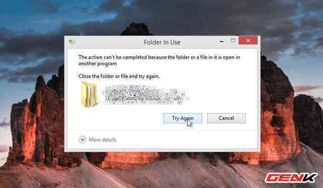 Lỗi và cách khắc phục vấn đề không thể xóa dữ liệu trên Windows