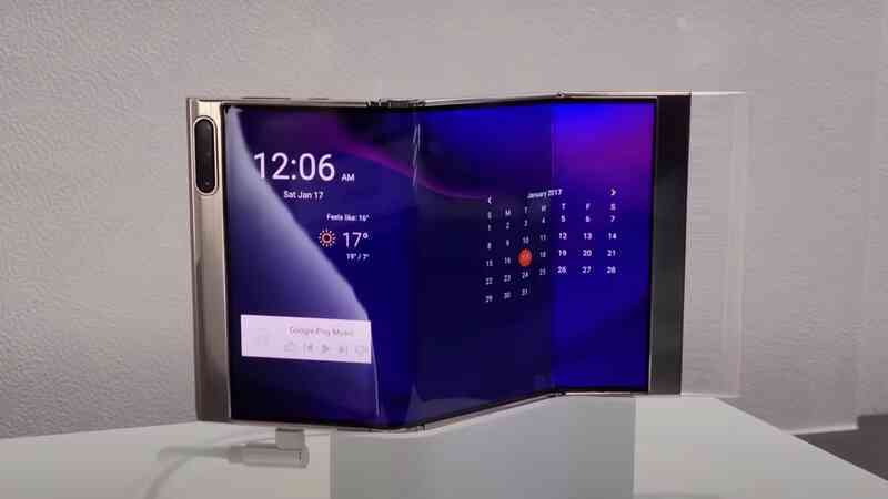 Cận cảnh chiếc smartphone màn hình gập 3 độc đáo của Samsung - 2 Cận cảnh chiếc smartphone màn hình gập 3 độc đáo của Samsung - 2