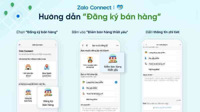 50.000 điểm cung cấp hàng thiết yếu, thuốc men gần nhà trên Zalo Connect