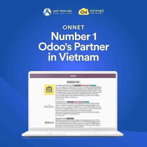 Onnet Consulting trở thành đối tác số 1 của Odoo tại Việt Nam