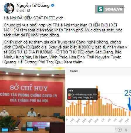  CEO Nguyễn Tử Quảng thông báo tin vui, bày cách giúp Hà Nội quét các F0 còn lại - Ảnh 2.