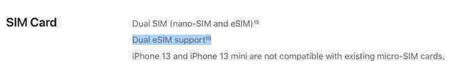 iPhone 13 hỗ trợ eSIM kép, có thể dùng 2 SIM mà không cần đến SIM vật lý - Ảnh 2.