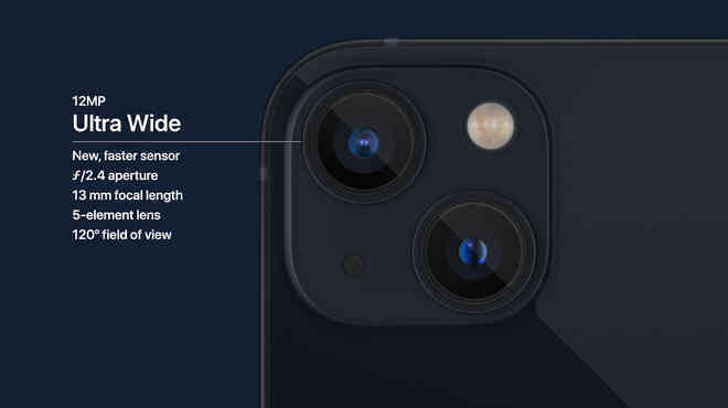 iPhone 13 và iPhone 13 mini chính thức: Tai thỏ gọn hơn, camera có chống rung cảm biến, Apple A15, giá từ 699 USD - Ảnh 8. iPhone 13 và iPhone 13 mini chính thức: Tai thỏ gọn hơn, camera có chống rung cảm biến, Apple A15, giá từ 699 USD - Ảnh 8.