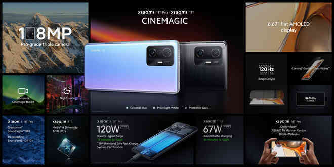 Xiaomi 11T Pro chính thức ra mắt: Sạc nhanh lên đến 120W, quay video 8K HDR10+, Snapdragon 888, giá từ 17,4 triệu đồng - Ảnh 1. Xiaomi 11T Pro chính thức ra mắt: Sạc nhanh lên đến 120W, quay video 8K HDR10+, Snapdragon 888, giá từ 17,4 triệu đồng - Ảnh 1.