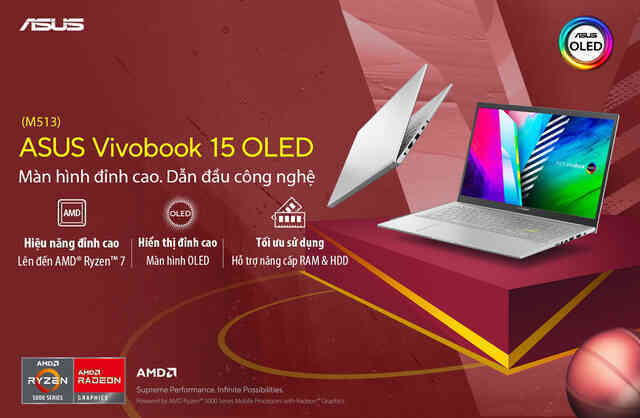 Màn hình OLED - Điểm nhấn công nghệ trên ASUS Vivobook M513