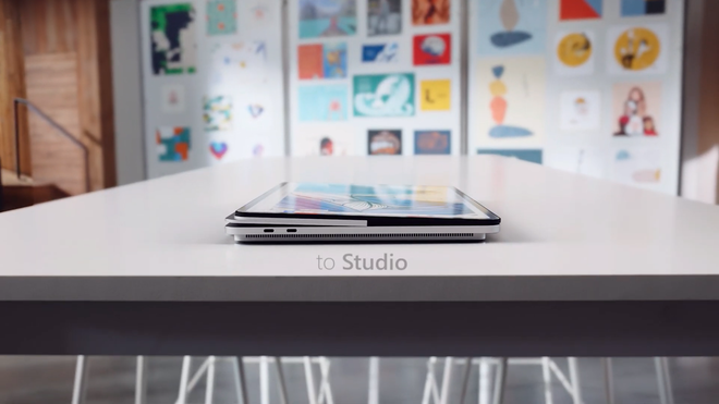 Microsoft ra mắt Surface Laptop Studio: Thiết kế biến hoá từ laptop sang tablet - Ảnh 3. Microsoft ra mắt Surface Laptop Studio: Thiết kế biến hoá từ laptop sang tablet - Ảnh 3.