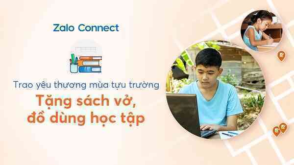 Hỗ trợ đồ dùng học tập cho học sinh qua Zalo Connect