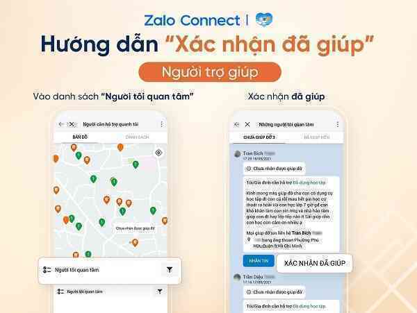 Hỗ trợ đồ dùng học tập cho học sinh qua Zalo Connect