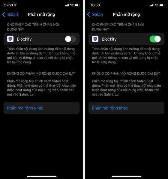 Hướng dẫn cài extension Safari trên iOS 15