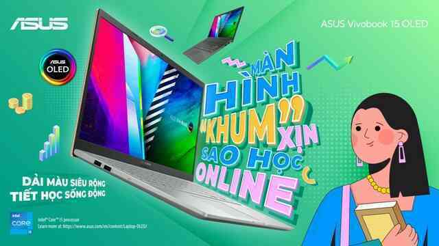 Học online “khum” hề chán cùng ASUS VivoBook 15 OLED