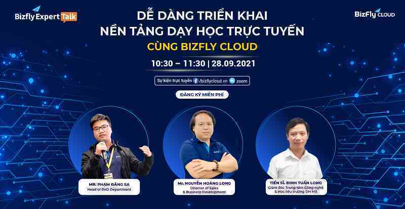 Triển khai nền tảng Dạy học trực tuyến sau vài click cùng đại diện Đại học Mở và Bizfly Cloud