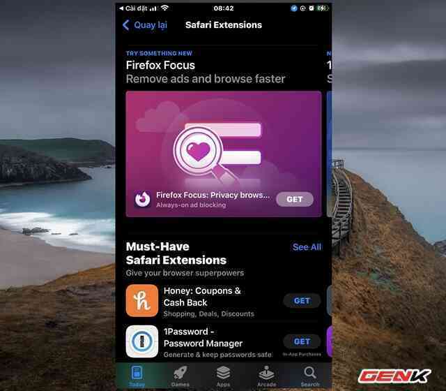 Cách cài đặt thêm tiện ích mở rộng cho Safari trên iOS 15 - Ảnh 4. Cách cài đặt thêm tiện ích mở rộng cho Safari trên iOS 15 - Ảnh 4.