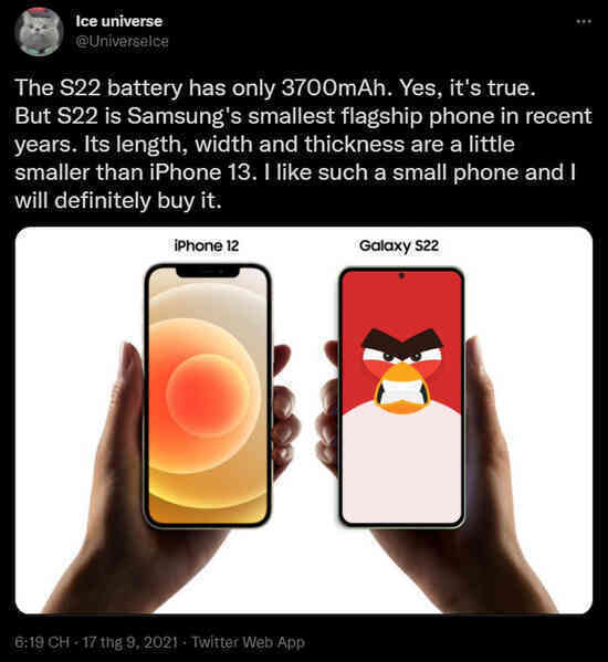 Samsung Galaxy S22 có thể sẽ có phiên bản mini giống như iPhone 13 mini - Ảnh 2. Samsung Galaxy S22 có thể sẽ có phiên bản mini giống như iPhone 13 mini - Ảnh 2.
