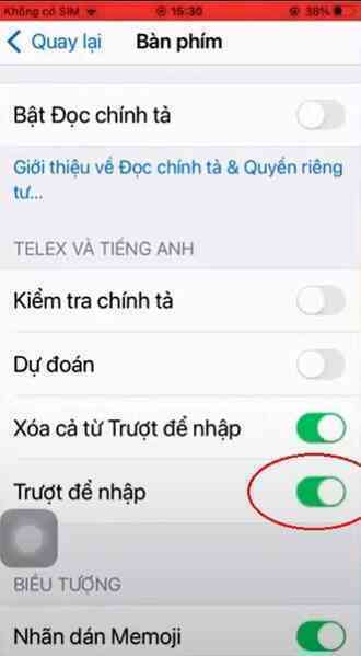 Hướng dẫn gõ tiếng Việt trên iOS 15 bằng tính năng lướt phím QuickPath