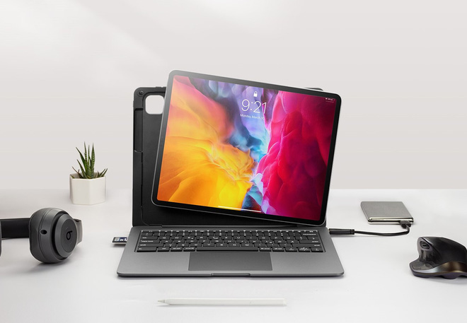 Chiếc case này biến iPad Pro thành laptop: Bàn phím xịn, đủ cổng kết nối, trackpad to như Macbook, mua sớm để giá giảm đến 40% - Ảnh 2. Chiếc case này biến iPad Pro thành laptop: Bàn phím xịn, đủ cổng kết nối, trackpad to như Macbook, mua sớm để giá giảm đến 40% - Ảnh 2.