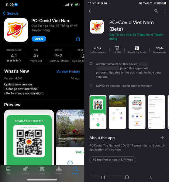 Trải nghiệm sử dụng app PC-COVID: Lỗi ngay từ khâu đăng nhập - Ảnh 6. Trải nghiệm sử dụng app PC-COVID: Lỗi ngay từ khâu đăng nhập - Ảnh 6.