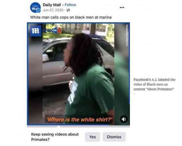 Facebook lên tiếng sau vụ nhầm lẫn người da màu với… động vật linh trưởng