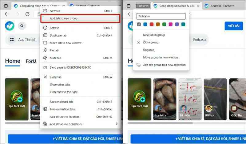 Microsoft Edge 93: Bổ sung tính năng nhóm tab, tuỳ chọn thu gọn panel Vertical Tabs…