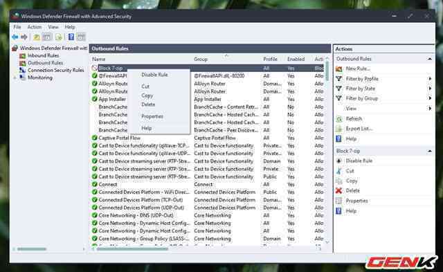 Cách chặn kết nối Internet của các phần mềm, ứng dụng trên Windows - Ảnh 12. Cách chặn kết nối Internet của các phần mềm, ứng dụng trên Windows - Ảnh 12.