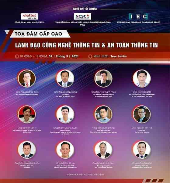Tọa đàm cấp cao: Nâng cao năng lực ứng phó thách thức An toàn thông tin trong tình hình mới