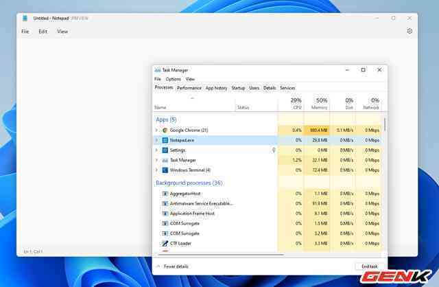 Cách kích hoạt và trải nghiệm giao diện mới của Notepad trong Windows 11 - Ảnh 21. Cách kích hoạt và trải nghiệm giao diện mới của Notepad trong Windows 11 - Ảnh 21.