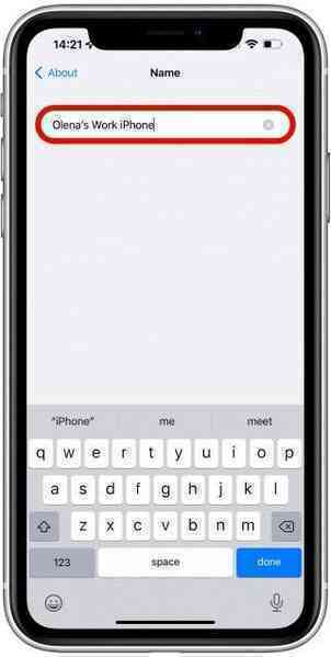 Hướng dẫn đổi tên iPhone
