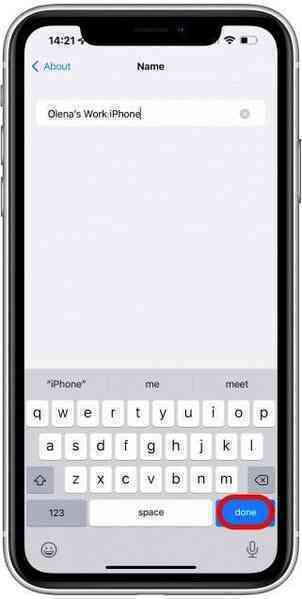 Hướng dẫn đổi tên iPhone