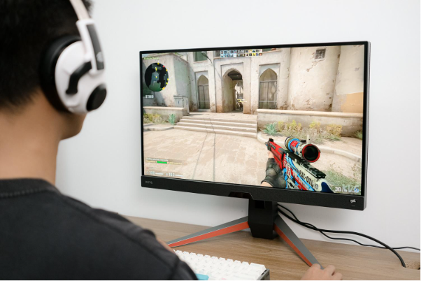 Trải nghiệm màn hình gaming BenQ MOBIUZ EX2710Q: Tấm nền 2K 165Hz mượt mà, loa treVolo 2.1 kênh, cực hợp game nhập vai, bóng đá - Ảnh 5.