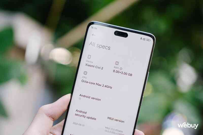 Trên tay Xiaomi Civi 2: Điện thoại chuyên selfie của Xiaomi, có Dynamic Island giống iPhone, giá 7.9 triệu đồng - Ảnh 14. Trên tay Xiaomi Civi 2: Điện thoại chuyên selfie của Xiaomi, có Dynamic Island giống iPhone, giá 7.9 triệu đồng - Ảnh 14.