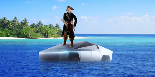 Elon Musk khoe bán tải Tesla Cybertruck có thể đi trên nước như thuyền