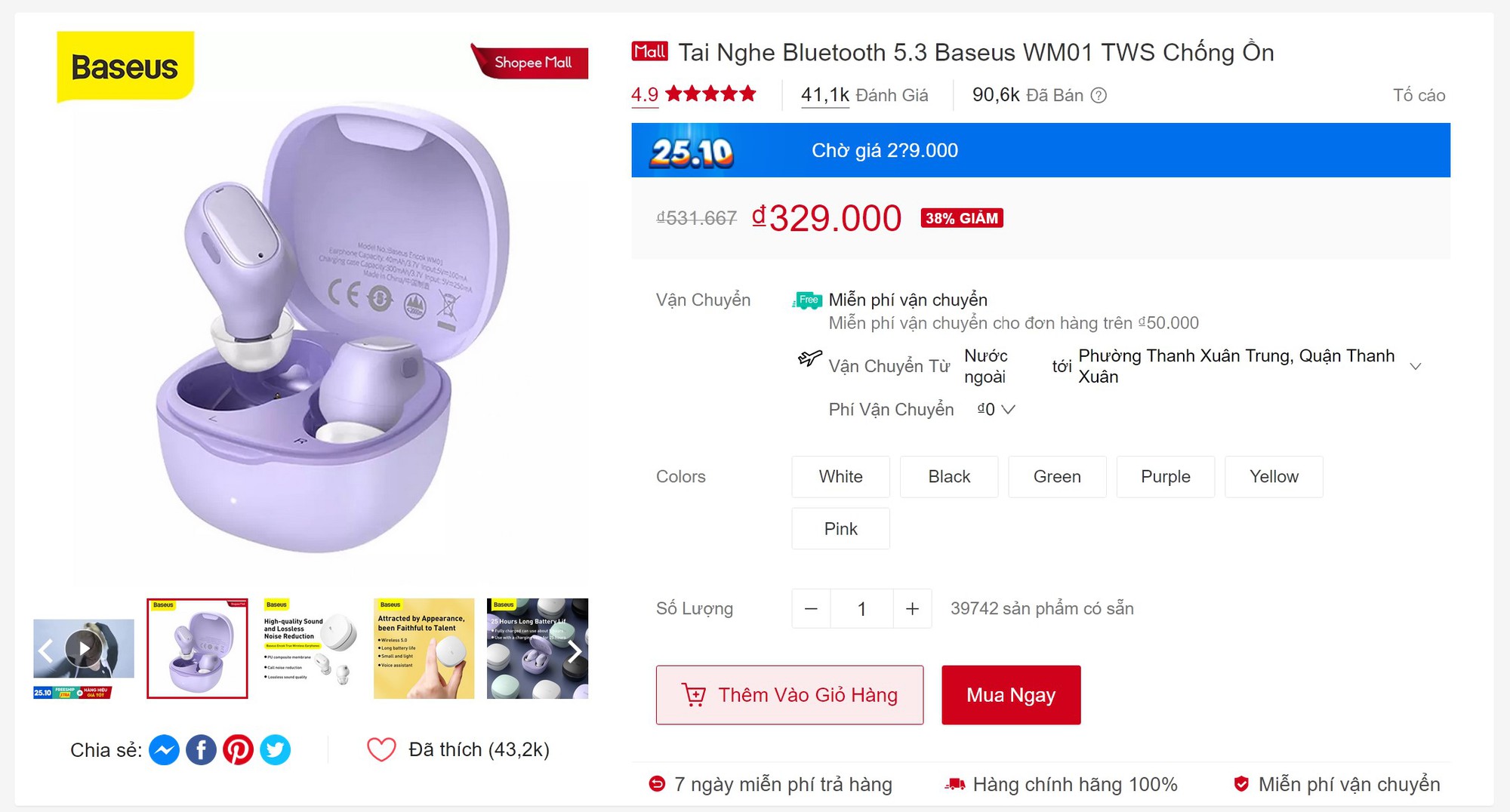 Tai nghe Baseus WM01 “xịn” thế nào mà đã bán cả trăm nghìn chiếc trên các sàn TMĐT?