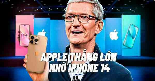Apple đạt doanh thu kỷ lục, bội thu nhờ iPhone 14