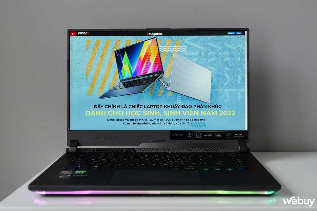Trải nghiệm nhanh ASUS ROG Strix G15 2022: Thiết kế không nhiều thay đổi nhưng hiệu năng được nâng cấp, giá gần 50,5 triệu đồng - Ảnh 5. Trải nghiệm nhanh ASUS ROG Strix G15 2022: Thiết kế không nhiều thay đổi nhưng hiệu năng được nâng cấp, giá gần 50,5 triệu đồng - Ảnh 5.