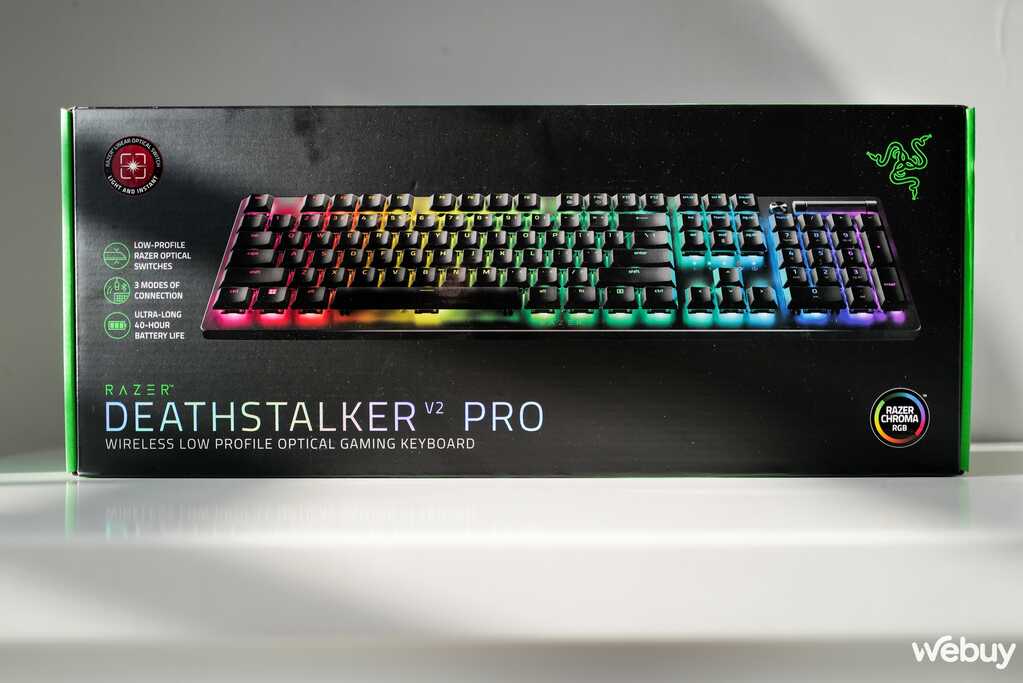 Trên tay bàn phím Razer DeathStalker V2 Pro và chuột Basilisk V3 Pro: Đúng chất một cặp bài trùng