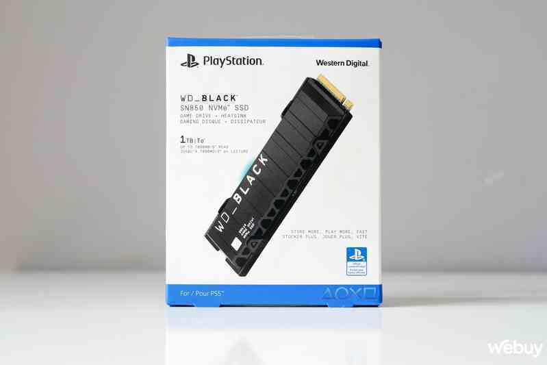 Đánh giá nhanh ổ cứng SSD NVMe WD_BLACK SN850 dành cho PS5: Vẫn thuộc hàng đầu bảng nhưng được dán thêm logo PlayStation trên hộp - Ảnh 2.