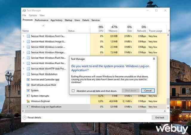 07 Trình tác vụ chạy nền trong Task Manager mà bạn không bao giờ nên tắt nó - Ảnh 4. 07 Trình tác vụ chạy nền trong Task Manager mà bạn không bao giờ nên tắt nó - Ảnh 4.