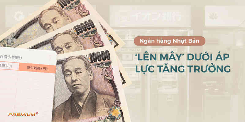 Ngân hàng Nhật Bản ‘lên mây’ dưới áp lực tăng trưởng