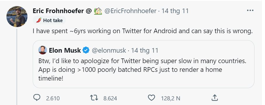 Công khai ''sửa lưng'' Elon Musk, một nhân viên Twitter bị đuổi việc trong ''một nốt nhạc''