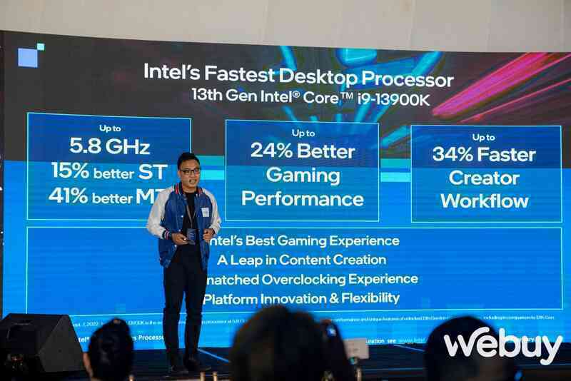 Intel Core thế hệ thứ 13 chính thức ra mắt, tăng cường hiệu năng hướng tới đối tượng game thủ, người làm nội dung - Ảnh 3. Intel Core thế hệ thứ 13 chính thức ra mắt, tăng cường hiệu năng hướng tới đối tượng game thủ, người làm nội dung - Ảnh 3.