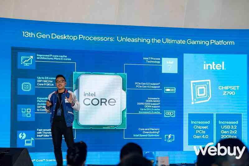 Intel Core thế hệ thứ 13 chính thức ra mắt, tăng cường hiệu năng hướng tới đối tượng game thủ, người làm nội dung - Ảnh 4. Intel Core thế hệ thứ 13 chính thức ra mắt, tăng cường hiệu năng hướng tới đối tượng game thủ, người làm nội dung - Ảnh 4.