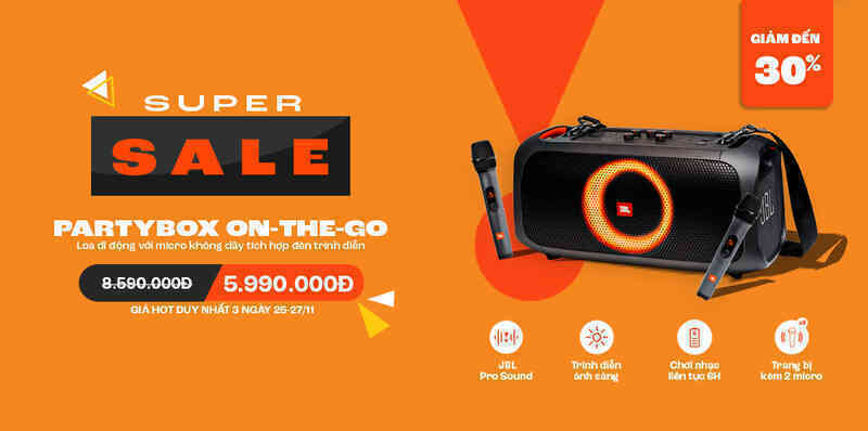 4 ưu đãi loa, tai nghe JBL giá tốt dịp Black Friday