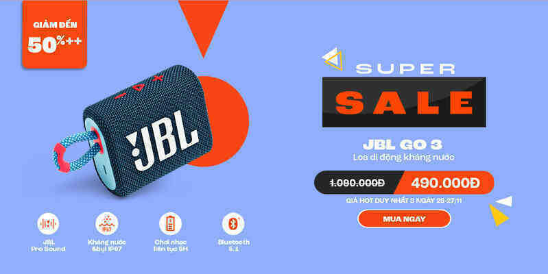 4 ưu đãi loa, tai nghe JBL giá tốt dịp Black Friday - Ảnh 2. 4 ưu đãi loa, tai nghe JBL giá tốt dịp Black Friday - Ảnh 2.