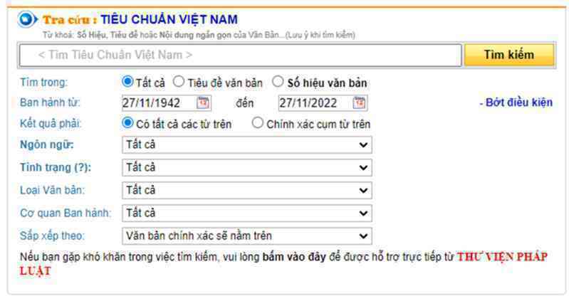 Địa chỉ tra cứu tiêu chuẩn Việt Nam nhanh chóng, chính xác