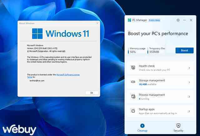 Cách tải và dùng thử PC Manager, ứng dụng quản lý và dọn dẹp hệ thống của Microsoft dành cho Windows 11