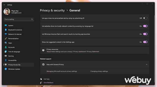 Giống như các phiên bản trước, Windows 11 vẫn theo dõi bạn và đây là cách ngăn chặn nó - Ảnh 7. Giống như các phiên bản trước, Windows 11 vẫn theo dõi bạn và đây là cách ngăn chặn nó - Ảnh 7.