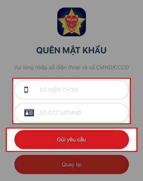 Quên mật khẩu tài khoản định danh điện tử trên VNeID, làm thế nào để lấy lại? - Ảnh 2. Quên mật khẩu tài khoản định danh điện tử trên VNeID, làm thế nào để lấy lại? - Ảnh 2.