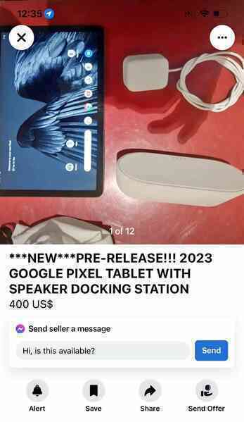 Chưa ra mắt, máy tính bảng Pixel của Google đã bị rao bán trên mạng