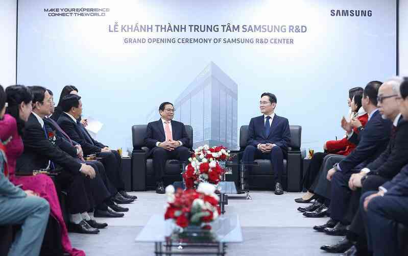 Thủ tướng dự lễ khánh thành Trung tâm Nghiên cứu và Phát triển của Samsung - Ảnh 2. Thủ tướng dự lễ khánh thành Trung tâm Nghiên cứu và Phát triển của Samsung - Ảnh 2.